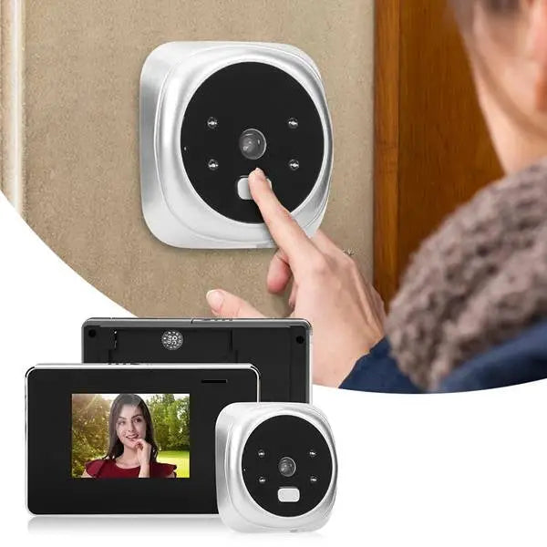 Smart Digital Peephole Door Viewer & Doorbell | 2.8" Screen, Night Vision, Photo & Video