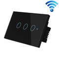 TC120 WiFi Smart Light Switch | Glass Touch Panel, Voice Control, Works with Alexa & Google Home