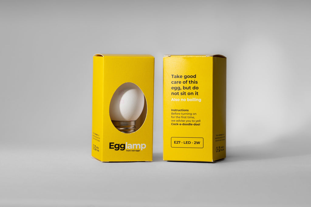 Egglamp White | Real Eggshell Light Bulb, Handmade in the Netherlands