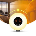 Sunrise Wake-Up Light Alarm Clock | FM Radio, 7 Alarm Sounds, Touch Control, USB