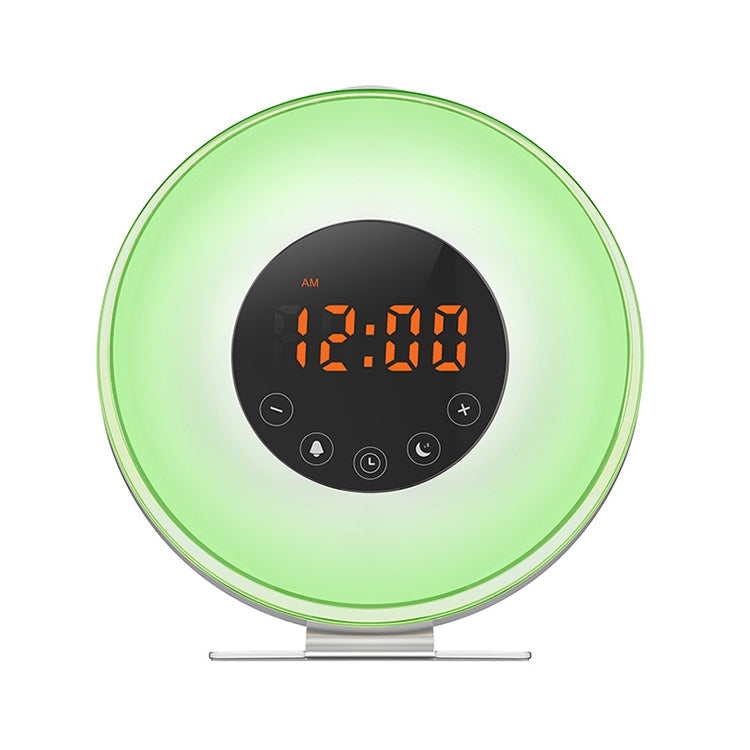 Sunrise Wake-Up Light Alarm Clock | FM Radio, 7 Alarm Sounds, Touch Control, USB
