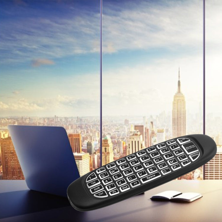 C120 Air Mouse Wireless Keyboard | Backlit, 2.4GHz, Gyroscope, Android TV, Smart TV & PC