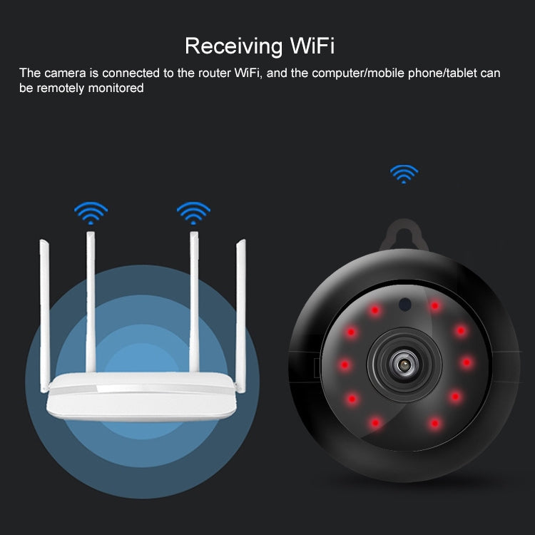 V380 Mini WiFi Indoor Security Camera | 720P HD, Night Vision, Motion Alerts, Phone View