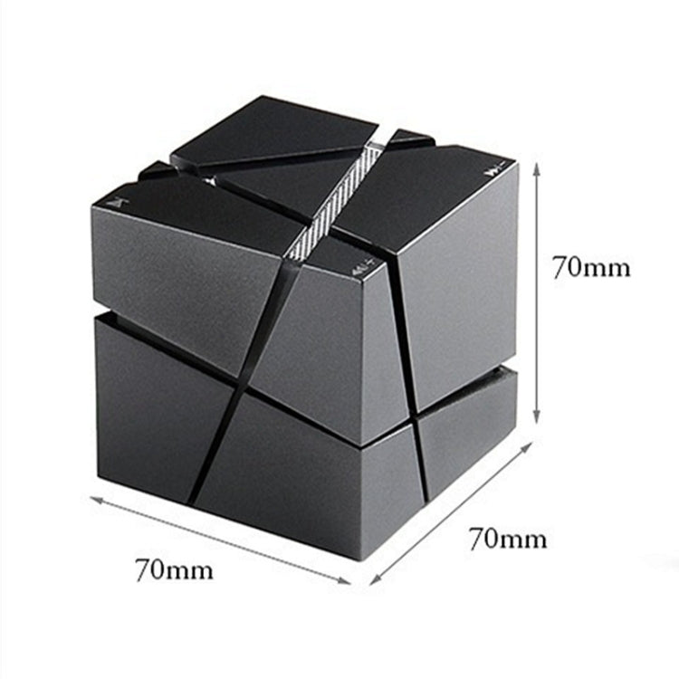Qone Cube AI Voice Bluetooth Speaker | RGB Lighting, 3W Sound, FM Radio — Black / White / Blue / Pink