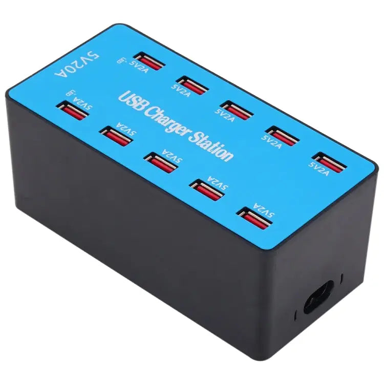 A5B 10-Port USB Charging Station 100W | Smart Charge 10 Devices at Once, AU Plug