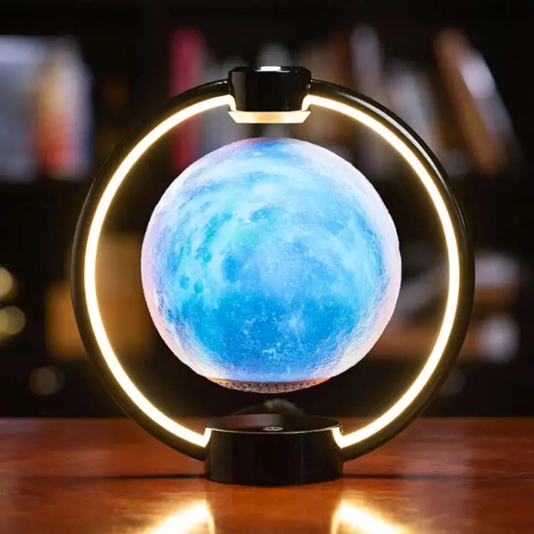 Magnetic Levitation Moon Bluetooth Speaker | Floating 3D Moon Lamp, Dimmable, 7-Colour Glow