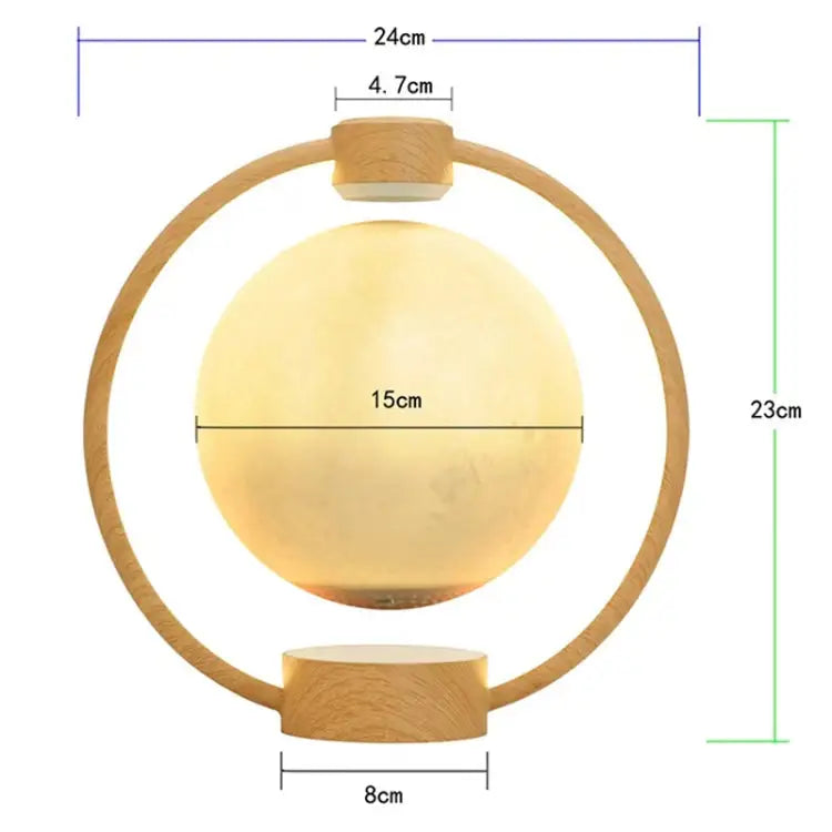 Magnetic Levitation Moon Bluetooth Speaker | Floating 3D Moon Lamp, Dimmable, 7-Colour Glow