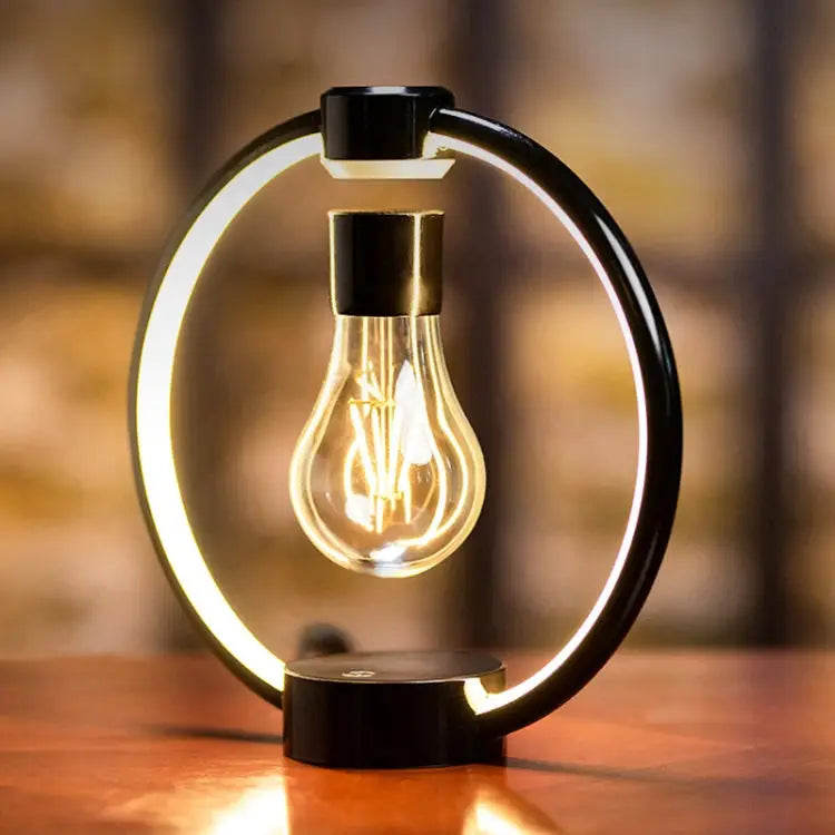 Magnetic Levitation Floating Light Bulb Lamp | Warm Ambient Glow, Dimmable, Desk & Bedside