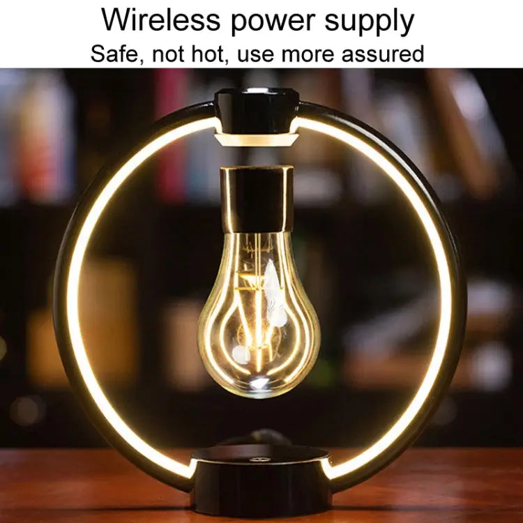 Magnetic Levitation Floating Light Bulb Lamp | Warm Ambient Glow, Dimmable, Desk & Bedside