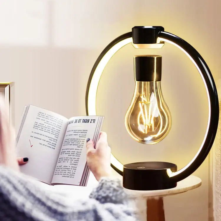 Magnetic Levitation Floating Light Bulb Lamp | Warm Ambient Glow, Dimmable, Desk & Bedside