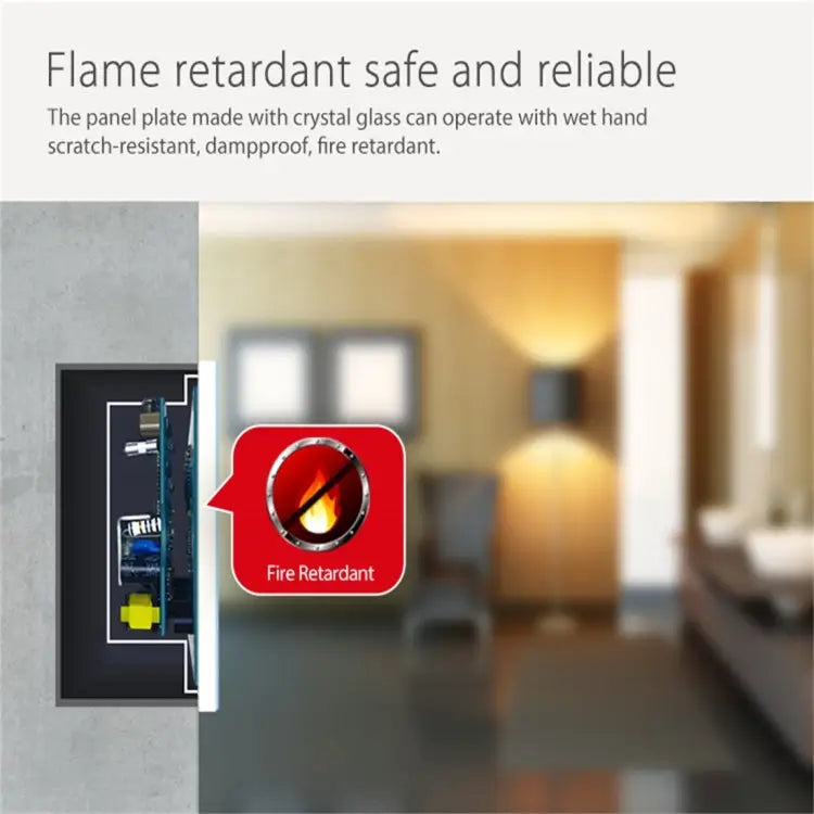 NEO Smart WiFi Light Switch | 2-Gang Touch Panel, EU, Tuya/Smart Life App, 2.4GHz
