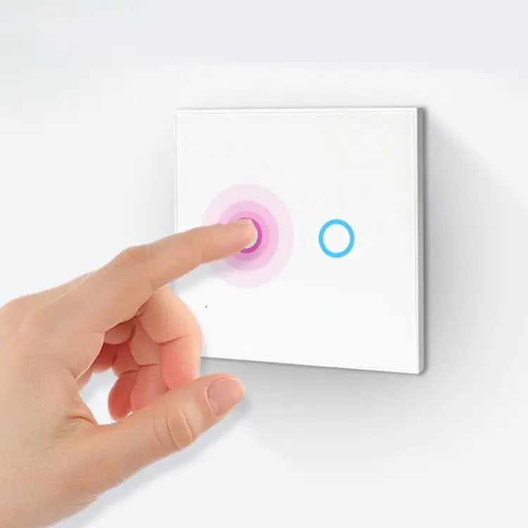 NEO Smart WiFi Light Switch | 2-Gang Touch Panel, EU, Tuya/Smart Life App, 2.4GHz