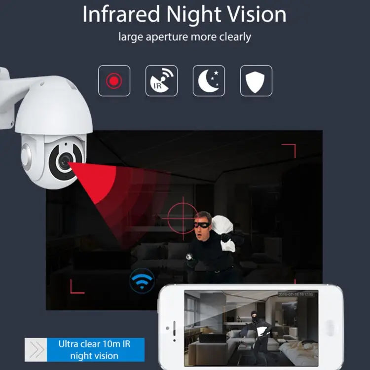 360° Outdoor Smart PTZ Security Camera | 1080P WiFi, Night Vision, Alexa & Google Home