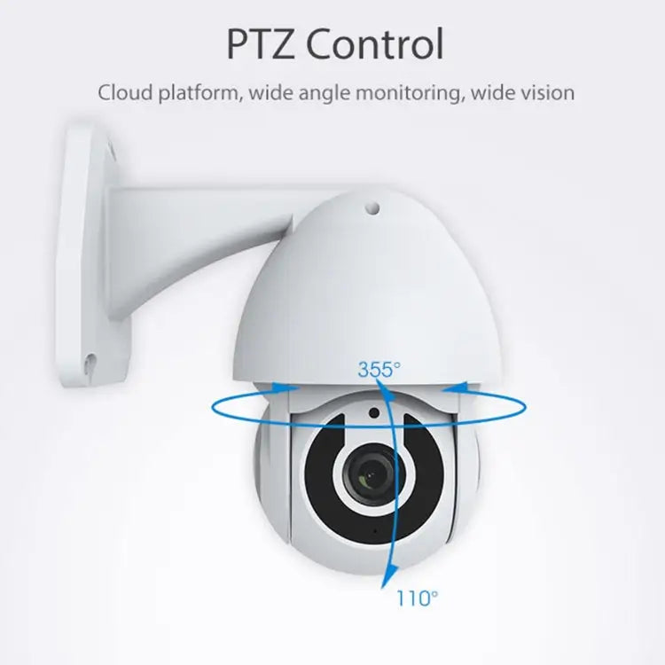 360° Outdoor Smart PTZ Security Camera | 1080P WiFi, Night Vision, Alexa & Google Home