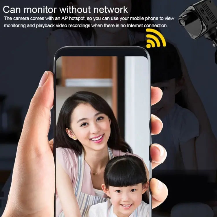 R89 HD 1080P Mini WiFi Spy Camera | 160° Wide Angle, Night Vision, Motion Detection, 12hr Battery