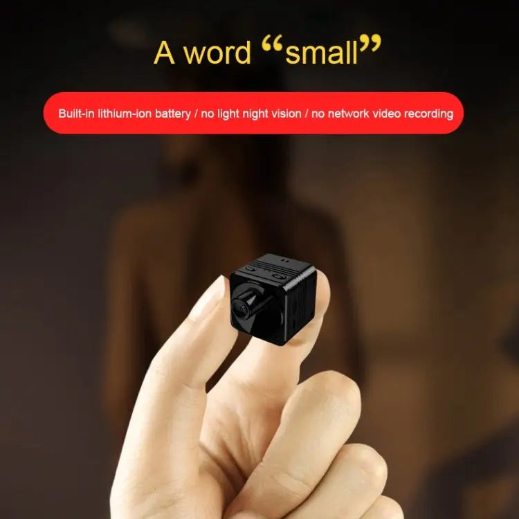 R89 HD 1080P Mini WiFi Spy Camera | 160° Wide Angle, Night Vision, Motion Detection, 12hr Battery