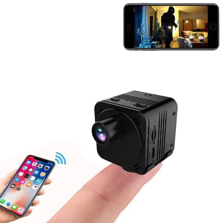 R89 HD 1080P Mini WiFi Spy Camera | 160° Wide Angle, Night Vision, Motion Detection, 12hr Battery